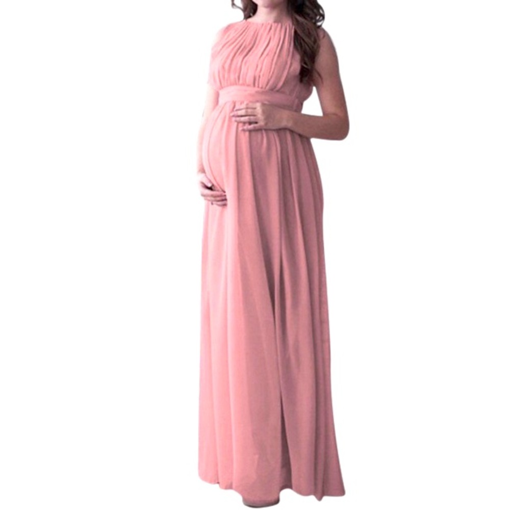 New - Maternity Dress- New- Size:M-Color: Coral …